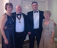 Janice Sawle, President of The Rotary Club of Middleton Jeff Lawton, Lee Wolf, Janice Powell 2013